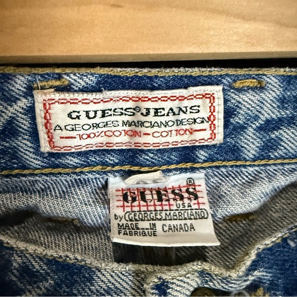 Vintage George Marciano Guess High-Waisted Jeans with Zippered Split Hem - Picture 2 of 12